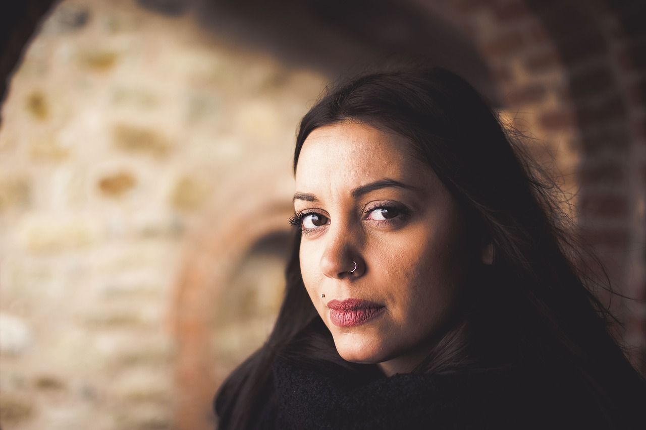 people, woman, pierce